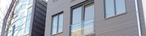 Frans balkon met glas