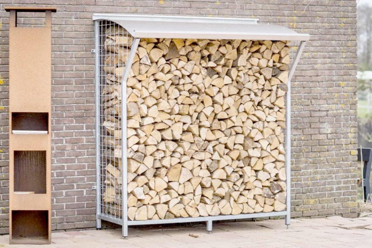 Houtberging voor in je tuin