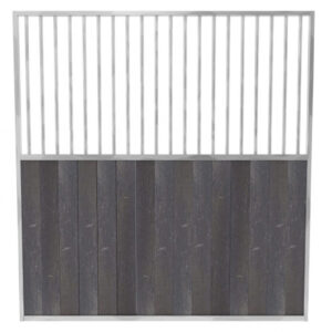 Paardenbox tussenwand half gesloten