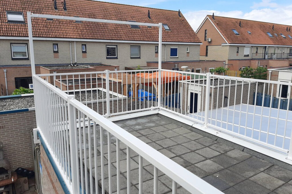 Stalen balustrades buiten
