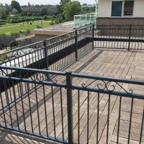 Hekwerk voor dakterras