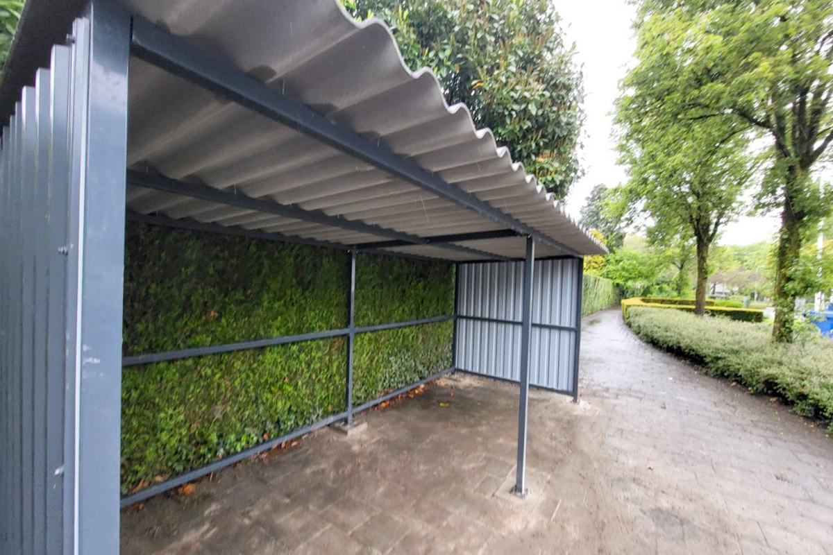 Fietsenhok voor school