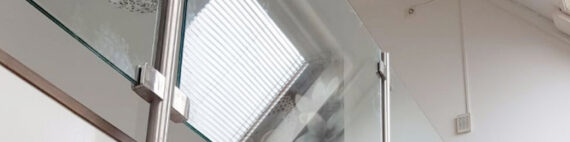 Glazen balustrade vide