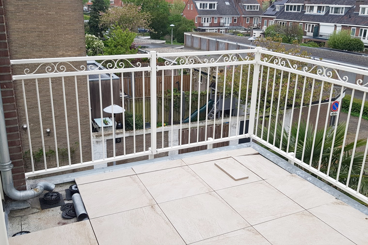 Balustrade van staal laten lassen