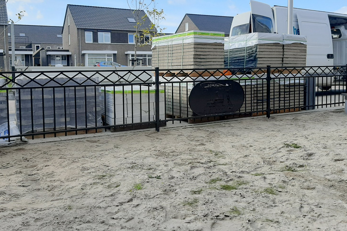 Sierhekwerk met ruiten