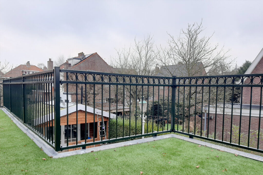 stalen balustrade voor dakterras
