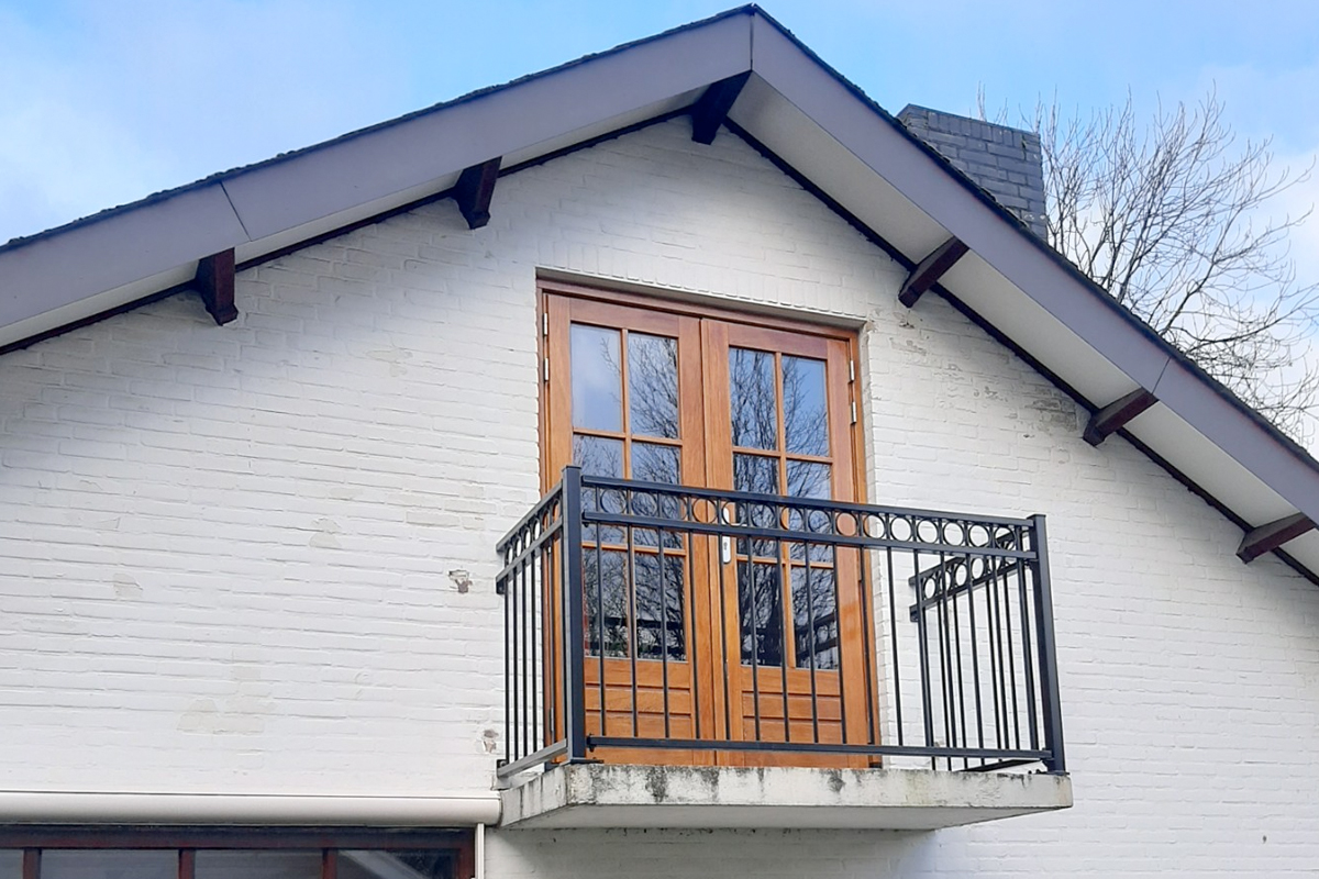 Stalen balustrades voor klein balkon