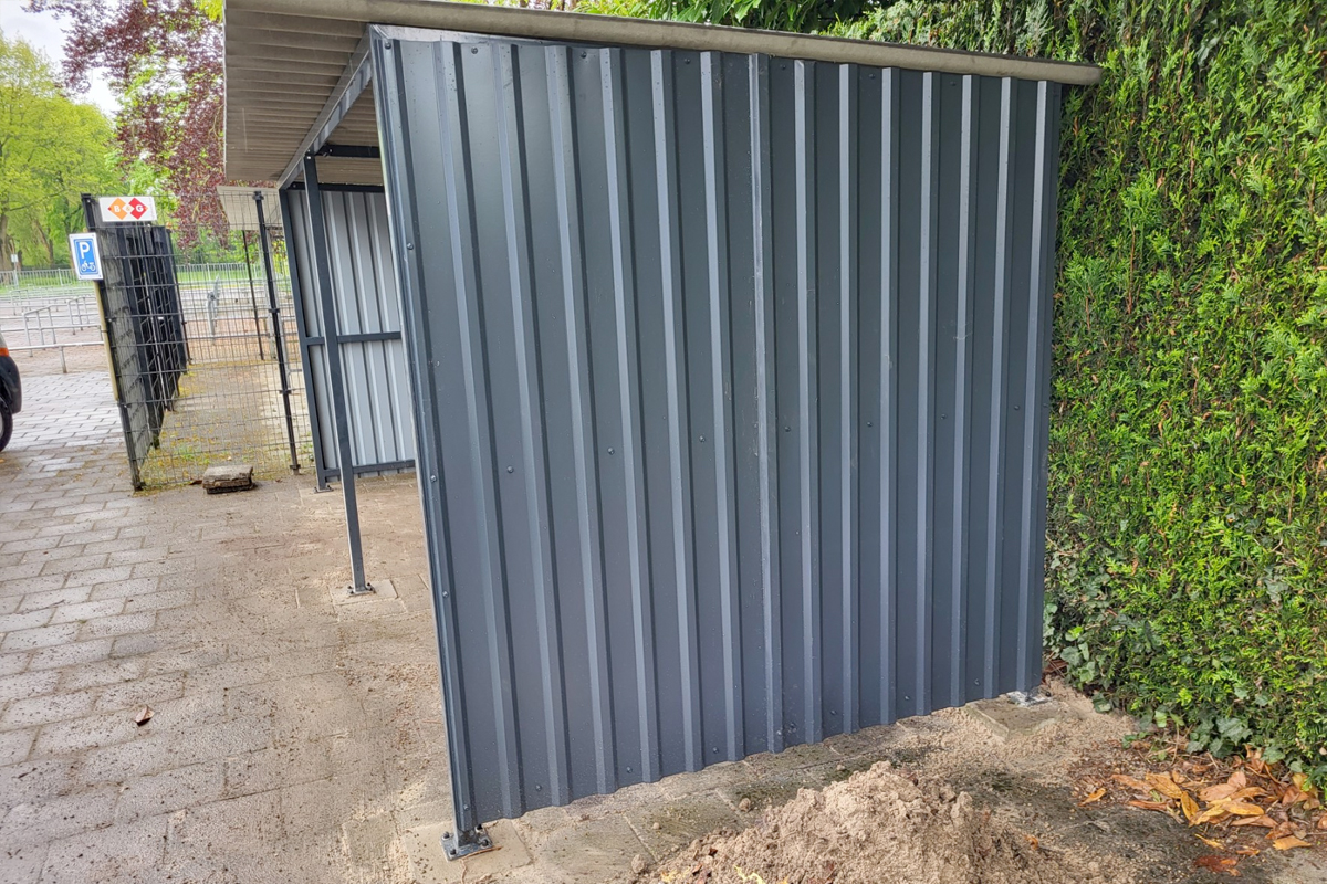 Stalen fietsenhok bouwpakket