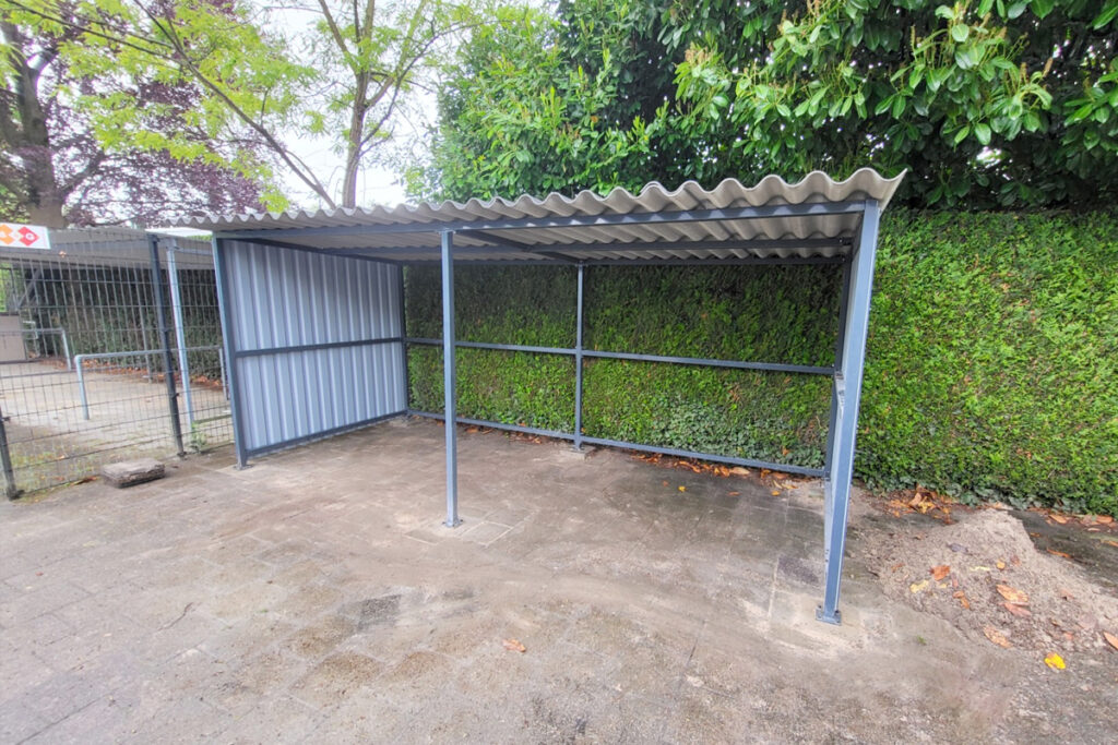 Stalen fietsenhok bouwpakket