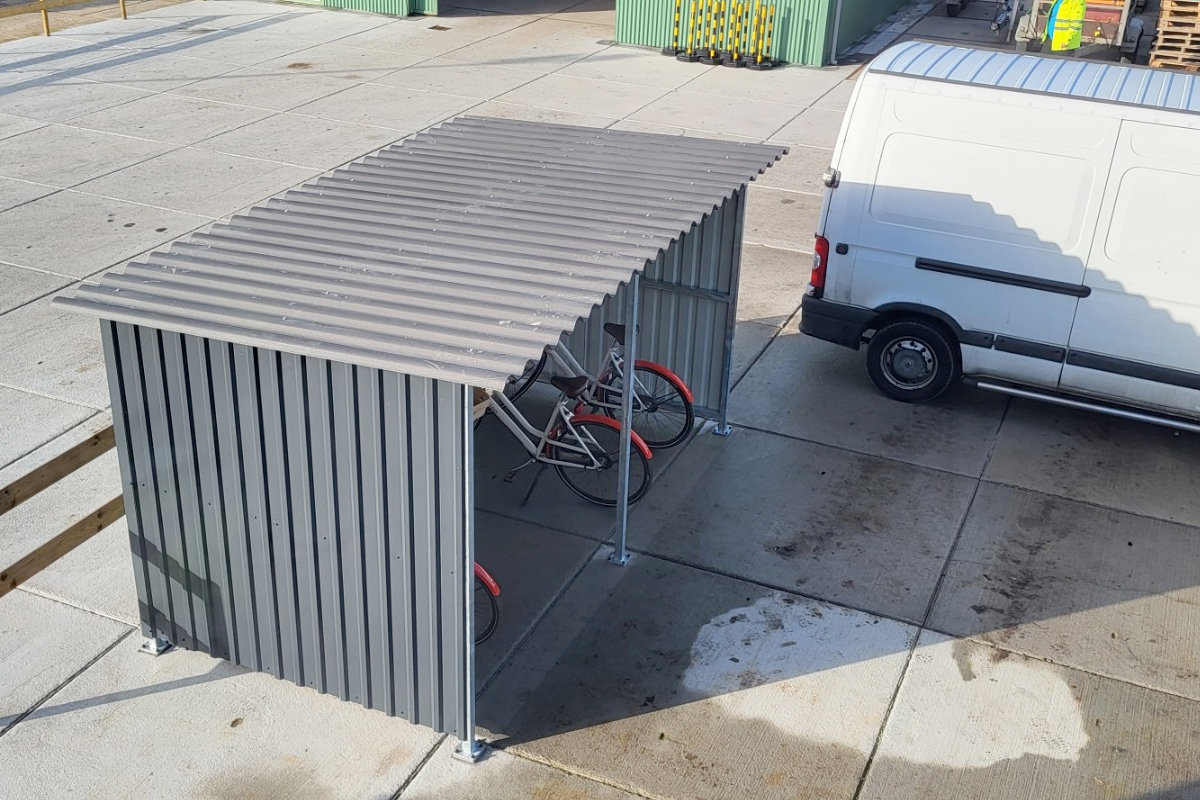 stalen fietsenhok laten plaatsen in Drenthe