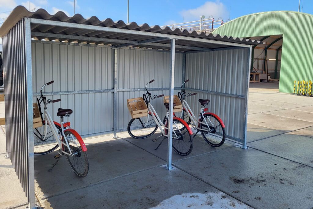 stalen fietsenhok laten plaatsen in Drenthe