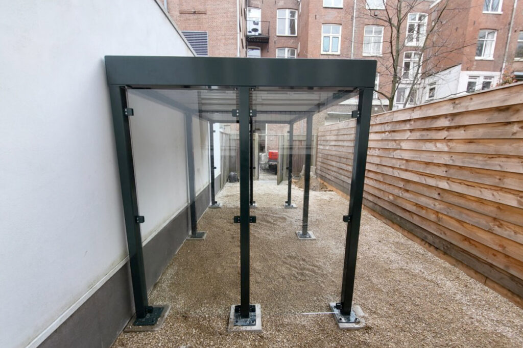 Stalen fietsenhok op maat