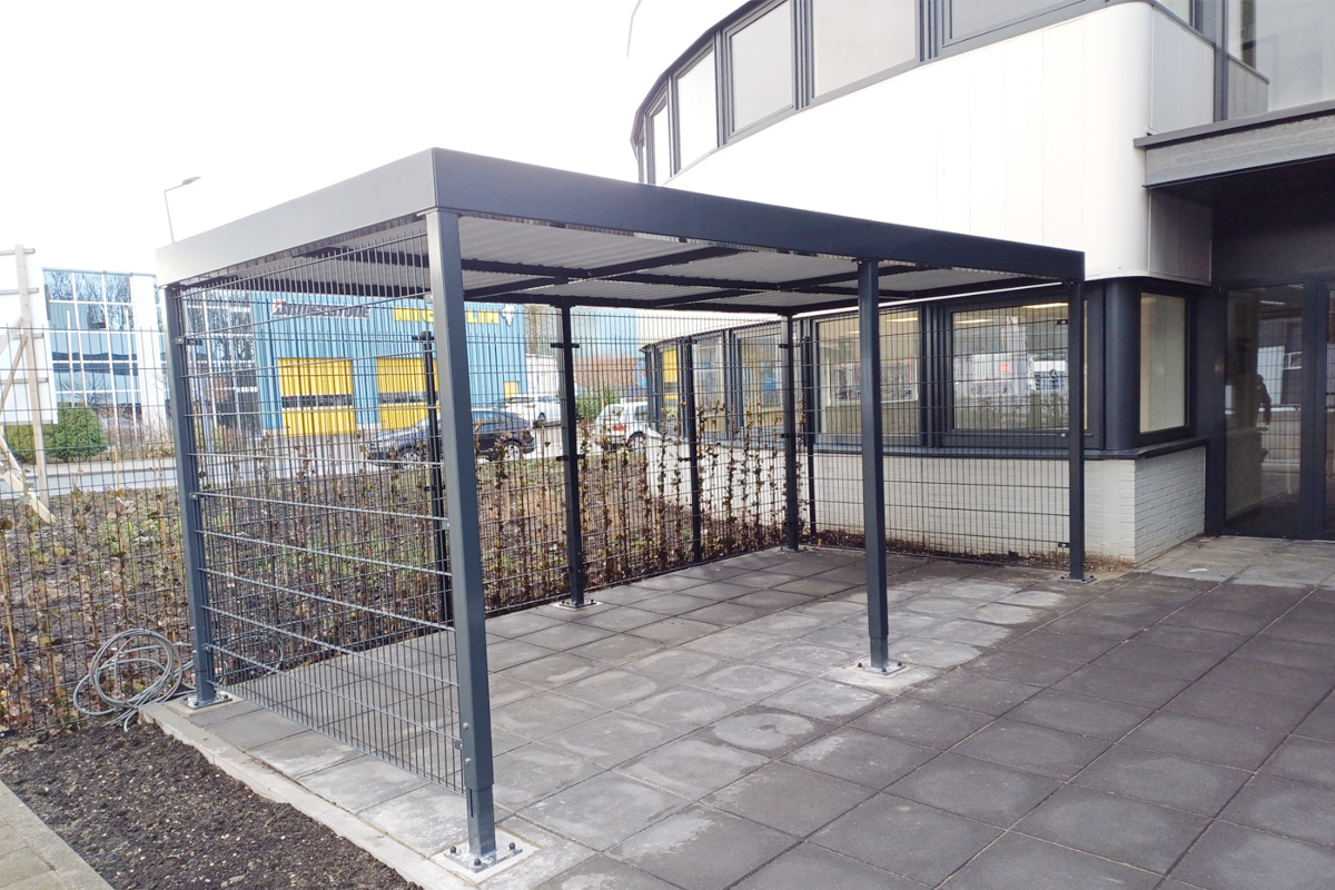 Stalen fietsenhok op maat