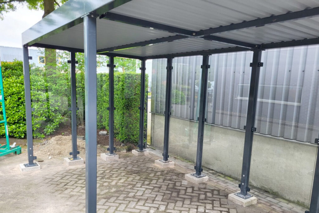 Voorbeelden stalen fietsenhokken