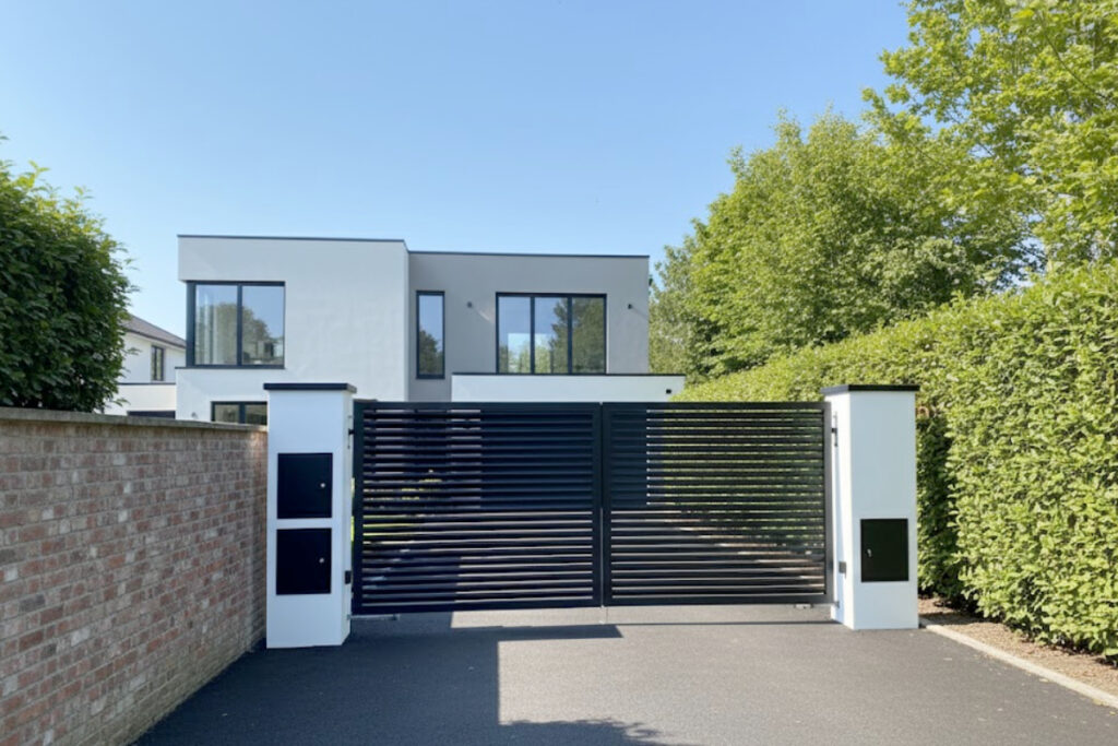 Prefab lamellen poort