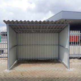 Klein fietsenhok laten plaatsen