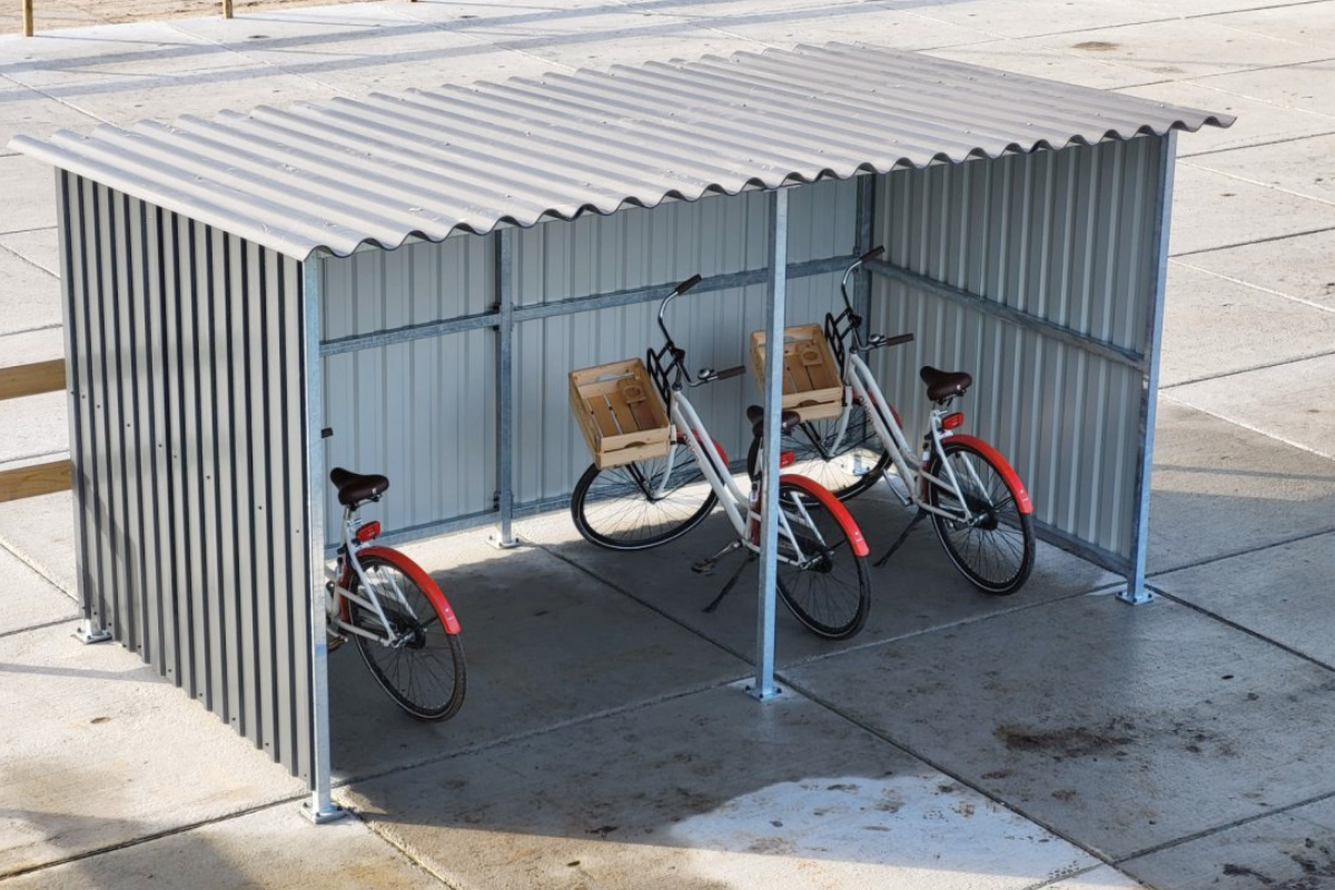 Klein fietsenhok op maat