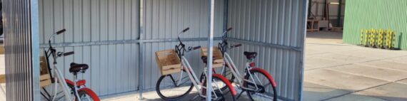 Klein fietsenhok voor bedrijven