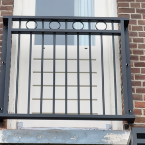 Stalen Frans balkonhek in Drenthe