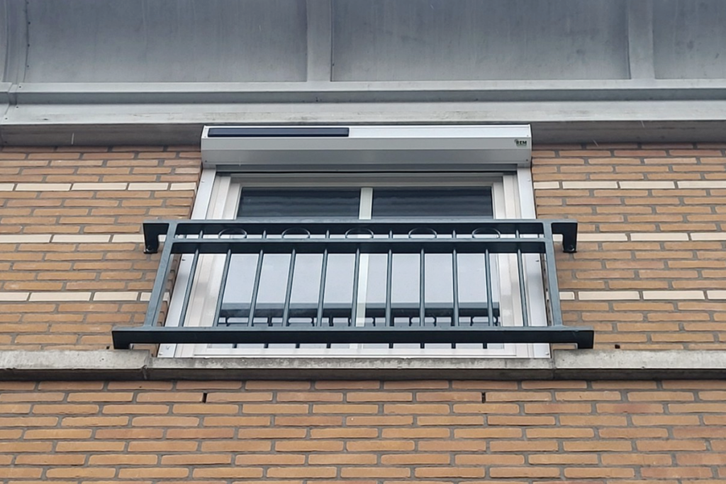 Stalen Frans balkonhek in Groningen