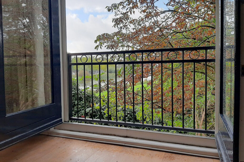 Stalen Frans balkonhek naar eigen ontwerp