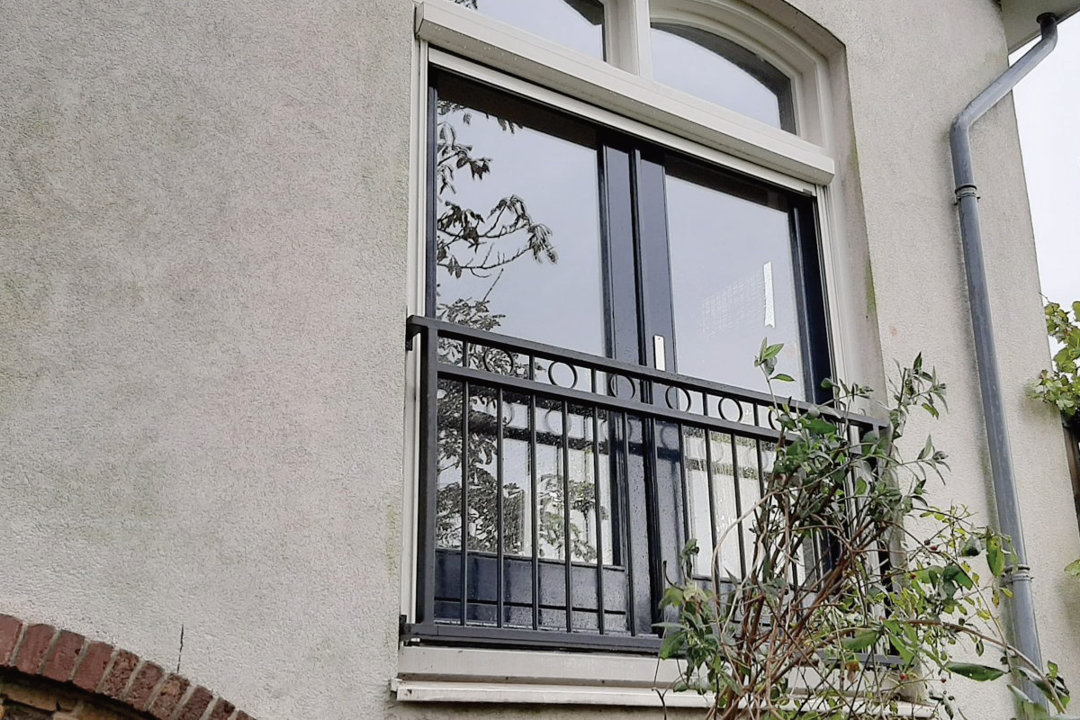 Tijdloos stalen Frans balkonhek