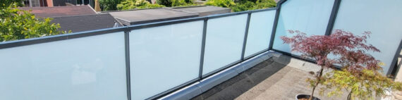 Glazen balustrade in Drachten