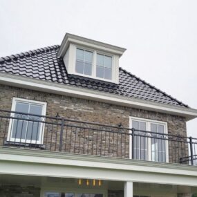 Stalen balustrade in Assen