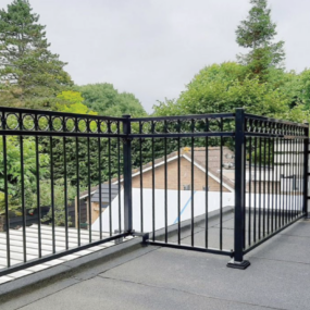 Stalen balustrade in Borger