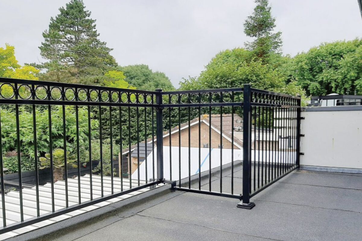 Stalen balustrade in Borger