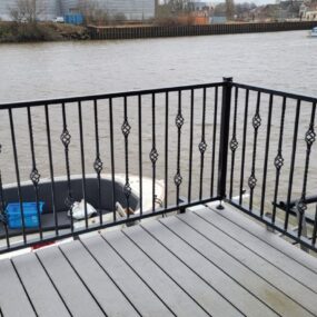Stalen balustrade in Drachten