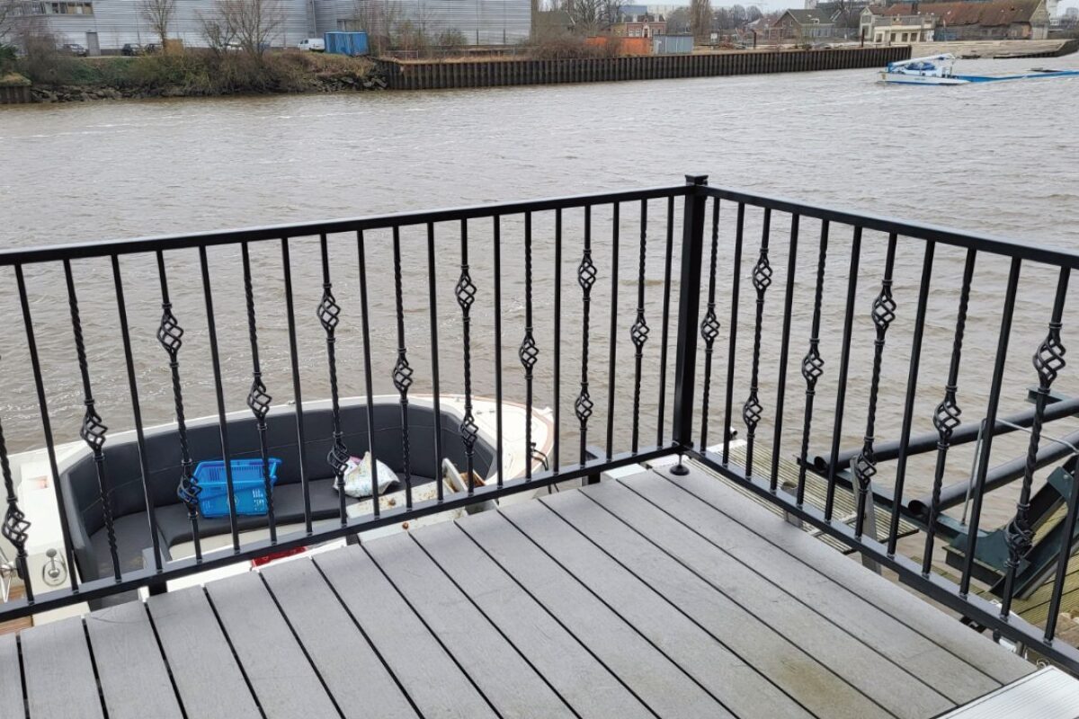 Stalen balustrade in Drachten