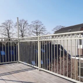 Stalen balustrade in Groningen