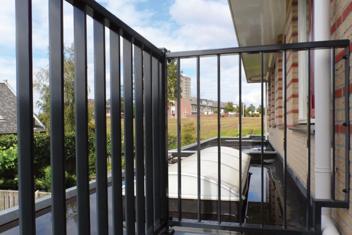 Stalen balustrade in Harlingen