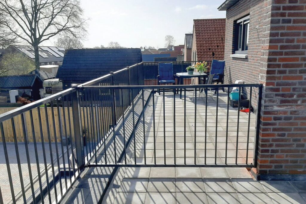 Stalen balustrade in Harlingen