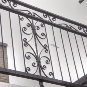 Stalen balustrade in Heerenveen
