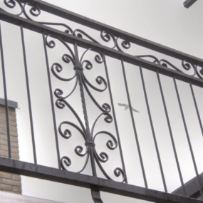 Stalen balustrade in Heerenveen
