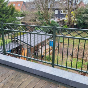 Stalen balustrade in Meppel